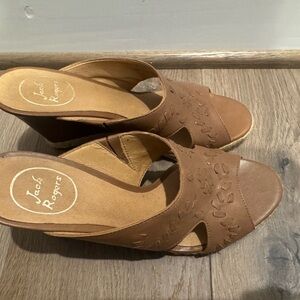 Jack Rogers Tan Wedge Sandals